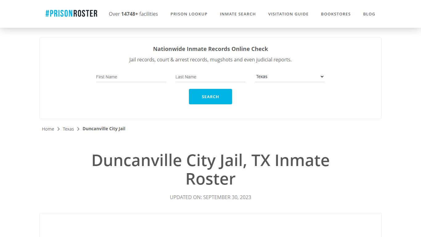 Duncanville City Jail, TX Inmate Roster - Prisonroster